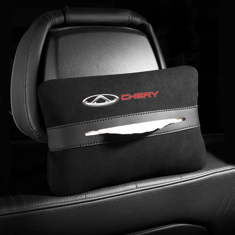 Kotak Tisu Gantung Bahan Suede Lembut Untuk Mobil Chery TIGGO 3 4 5 7 PRO 8