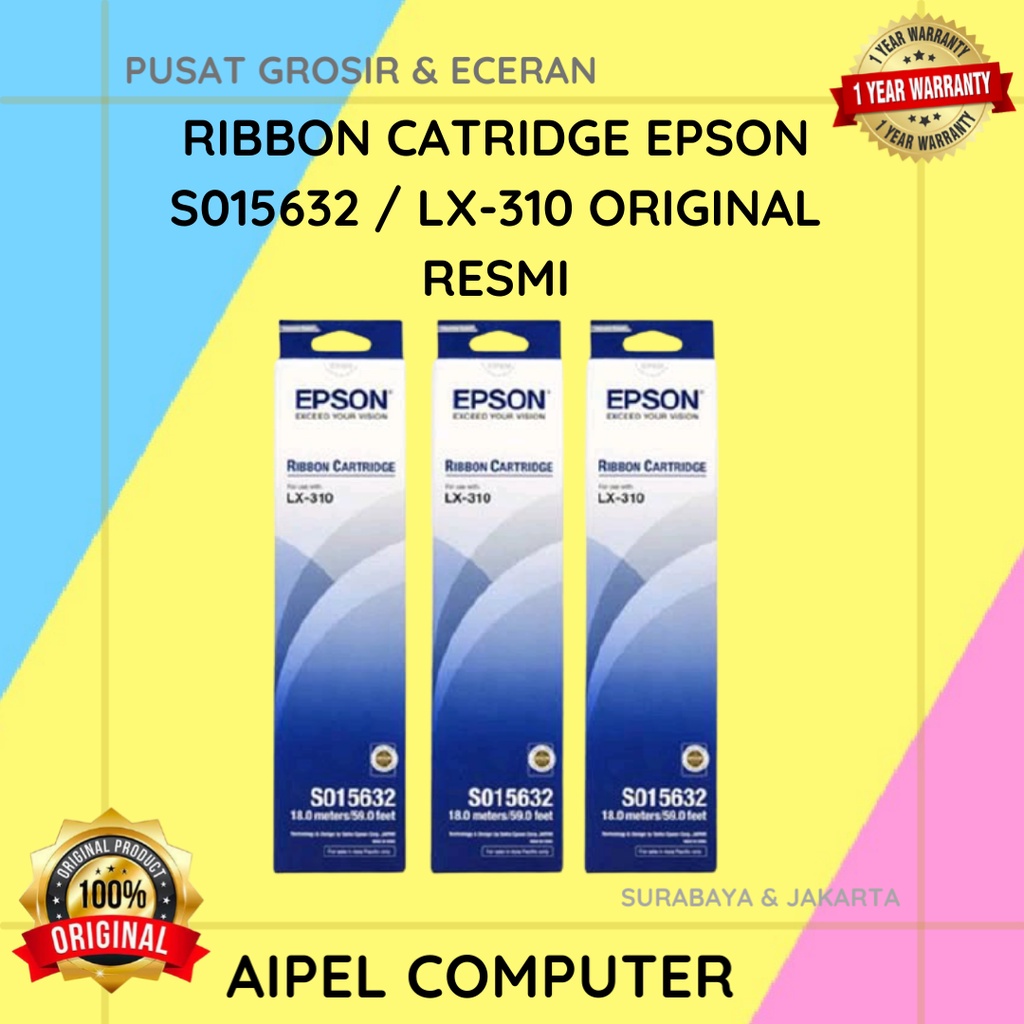 LX310 | RIBBON CATRIDGE EPSON S015632 / LX-310 ORIGINAL RESMI