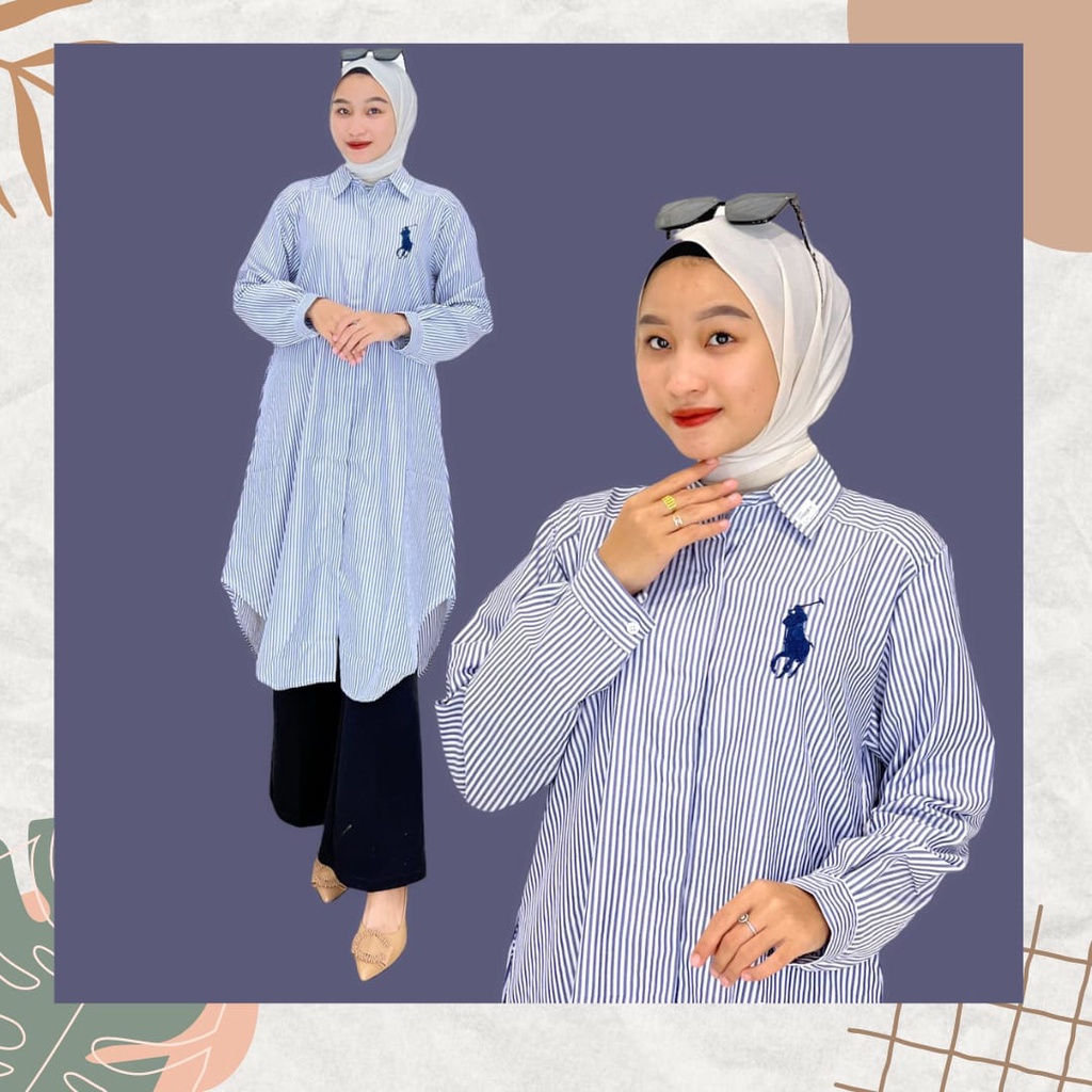 TUNIK PREMIUM KEKINIAN 2022 MOTIF SALUR