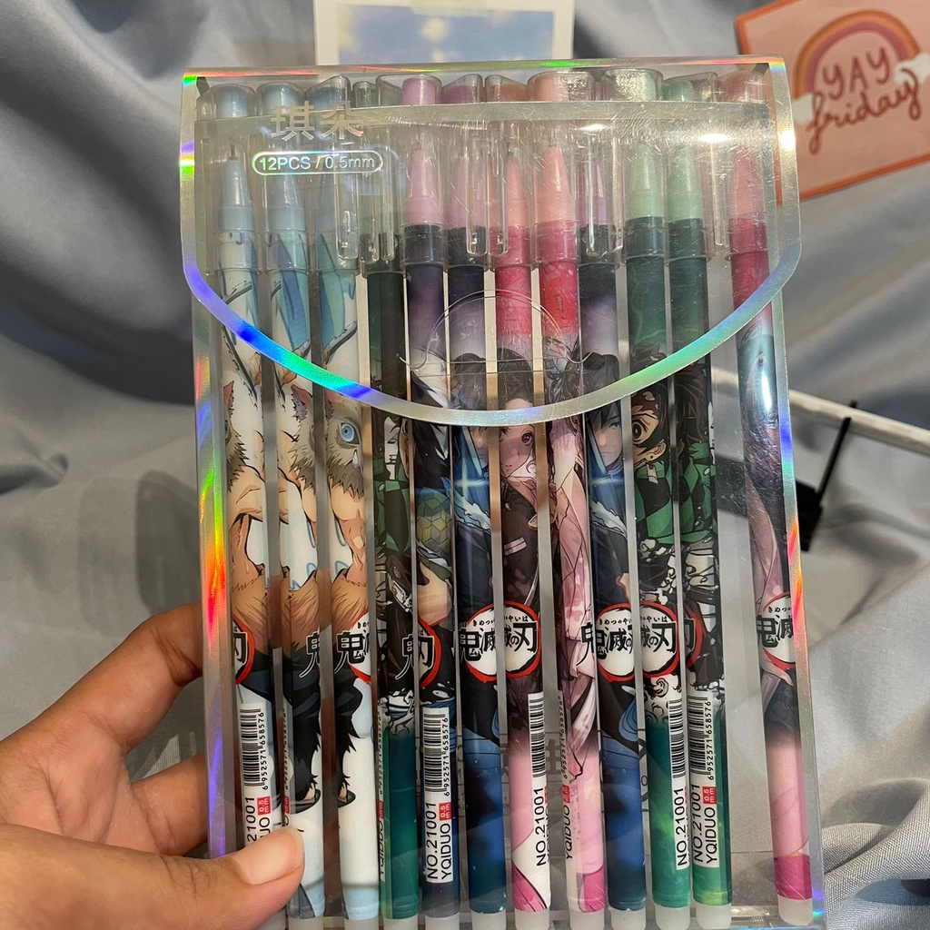 

PULPEN MARBLE DEMON SLAYER PENA MARBEL SET ISI 10 PCS MURAH UNIK LUCU READY STOCK
