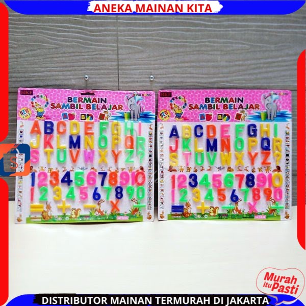 PROMO MAINAN ANAK EDUKASI ALPHABET HURUF DAN ANGKA ABC13HA - Alphabets Numbers Bermain Sambil Belajar