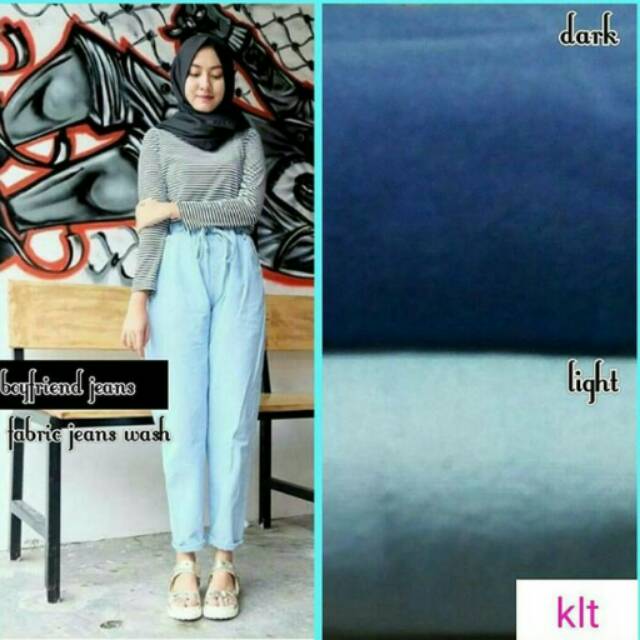 TERMURAH! TERLARIS! Boyfriend Jeans - Celana Panjang Jeans - Fashion Wanita Muslimah Modern