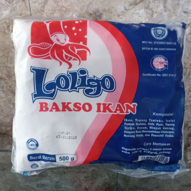 Loligo Bakso Ikan 500 gram hf