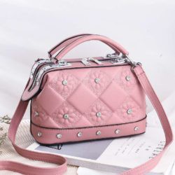 EL 5648 RISCE TAS SELEMPANG DOKTOR MOTIF BUNGA PERMATA IMPORT WANITA CEWEK PEREMPUAN GI 88969 JT