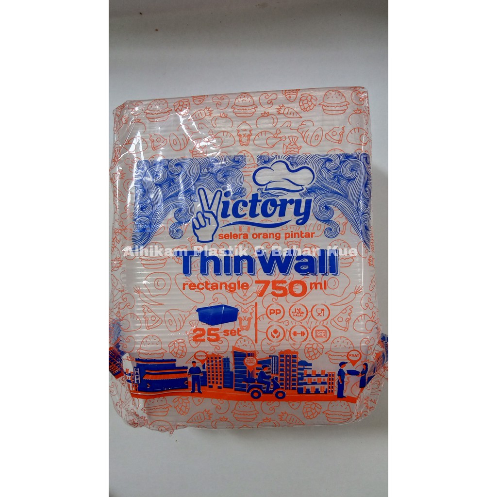 Thin Wall Kotak Victory 750ml