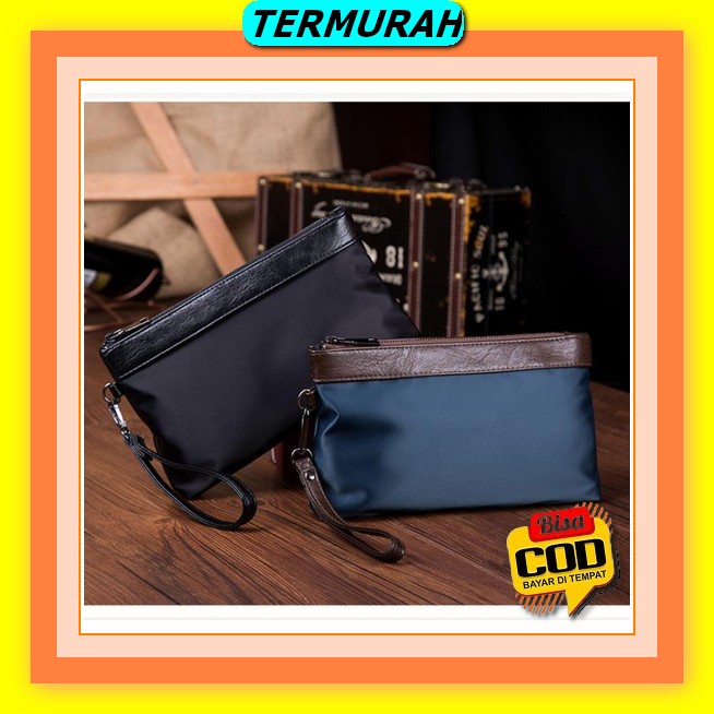 Clutchbag Casual Pria Clutch Bag Antiair Waterproof Tas Handbag Kondangan Pesta Hand Pouch Formal No