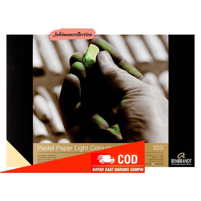 

✨ BISA COD ✨ REMBRANDT PASTEL PAPER LIGHT COLOURS 29.7 X 42 CM 30 SHEETS
