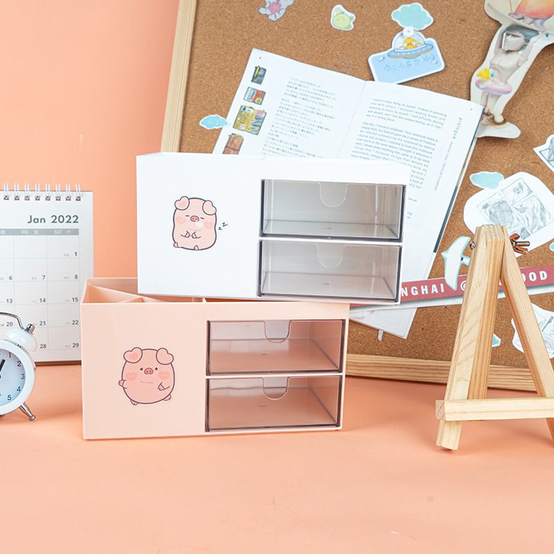 

kotak alat tulis/tempat alat tulis motif pig babi persegi