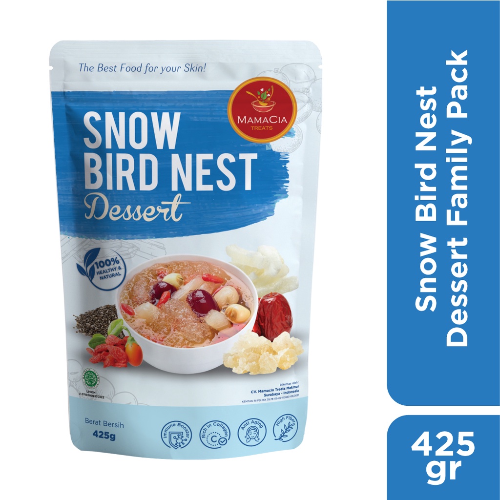 

Mamacia Treats Paket Snow Bird Nest Dessert Family Pack (Teman Setia Peach Gum)