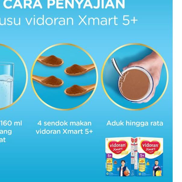 ♧ Vidoran Xmart Susu Formula 1+ 3+ 5+ vanila coklat 725gr / 950gr ♘