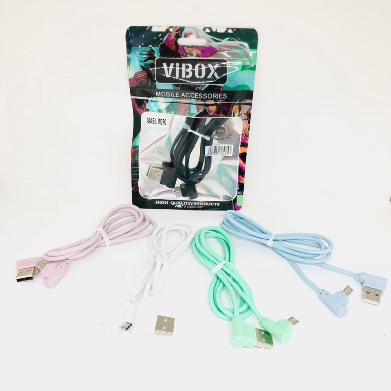 Kabel Data Vibox Game L Micro 100CM 3A Kabel Macaron 100CM Micro