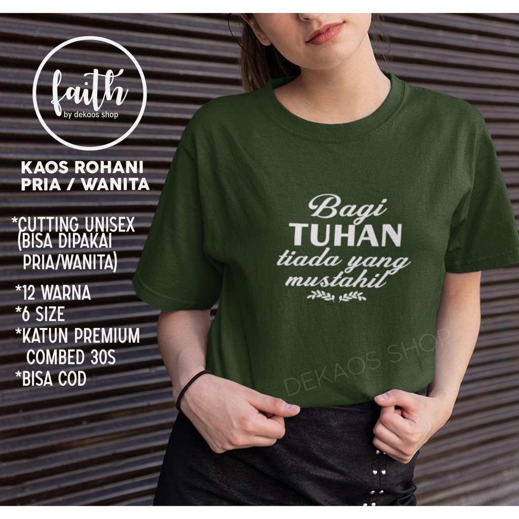 KAOS ROHANI PRIA WANITA / KAOS ROHANI KRISTEN / KAOS ROHANI / KAOS ROHANI KATOLIK / DEKAOS 1017