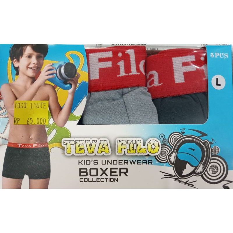 CD BOXER TEVA FILO KIDS 607 || CELANA BOXER TEVA FILO KIDS 607 || BOXER ANAK COWOK