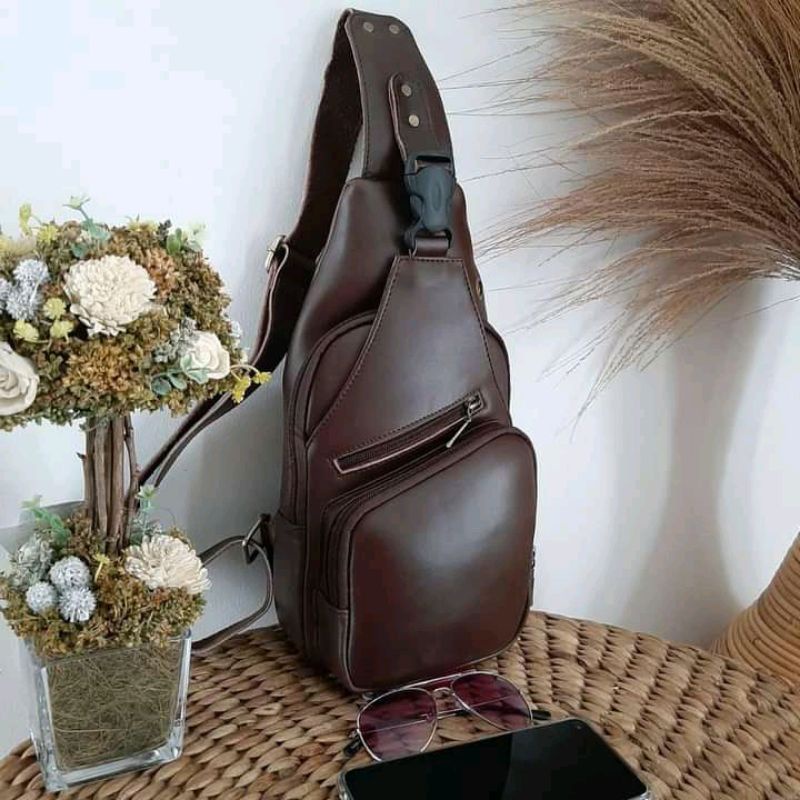 slingbag kulit sapi asli 100%original