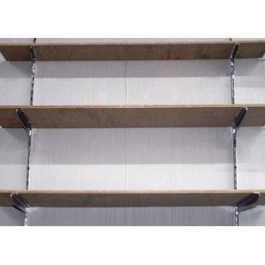 Rak Brakcet Kayu Tempel Dinding 3 tingkat 30cm untuk Toko dan Laundry