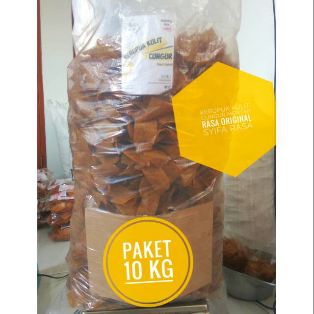

Kerupuk Kulit Cungur Kikil 10Kg Paket Hemat
