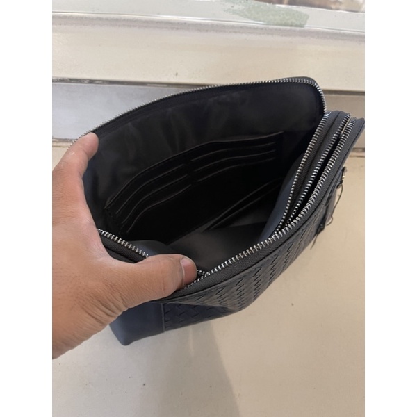 Handbag Tas Tangan Terbaru BTG 2 Ruang Tas Clutch Pria/wanita anyaman import quality kulit