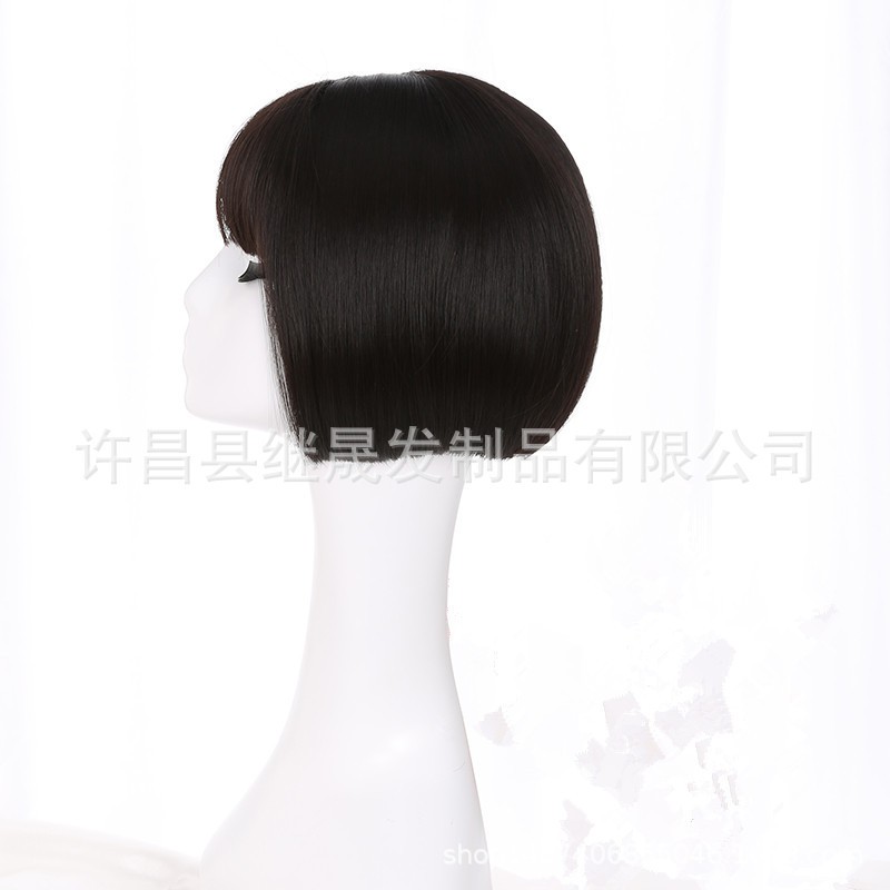 WDA-13 wig rambut palsu pendek bob daily natural wanita hitam dark brown cokelat