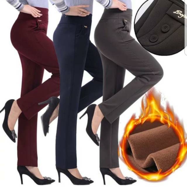 Celana scuba import kantong aktif model kancing