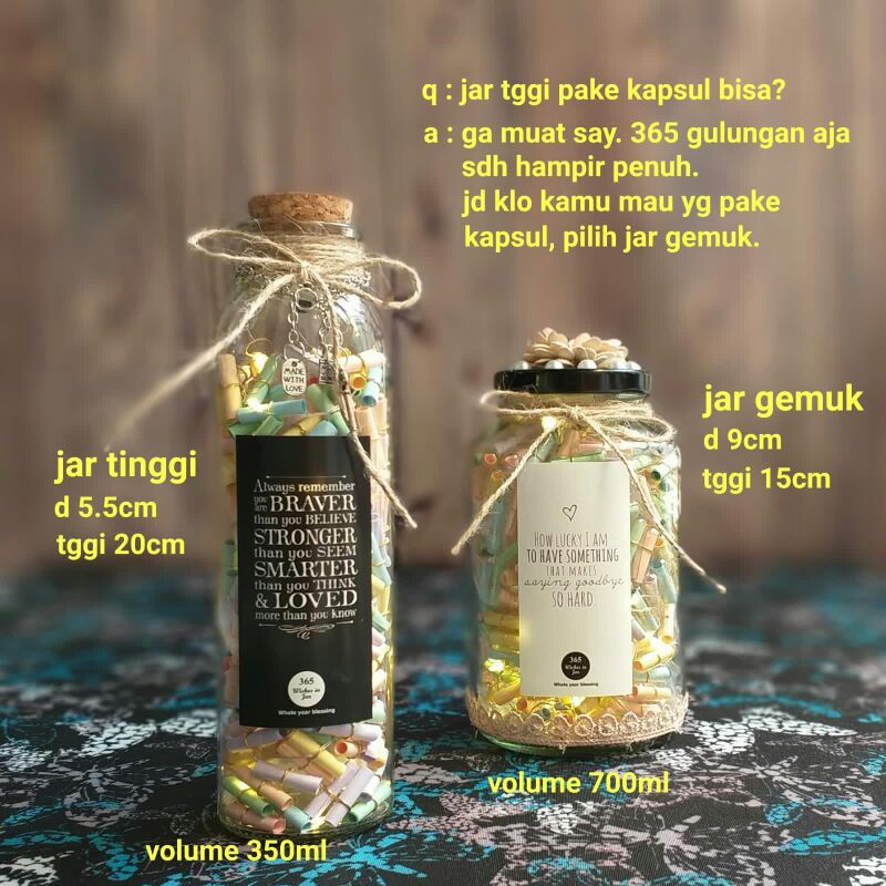 365 wishes in jar kaca fairy lights