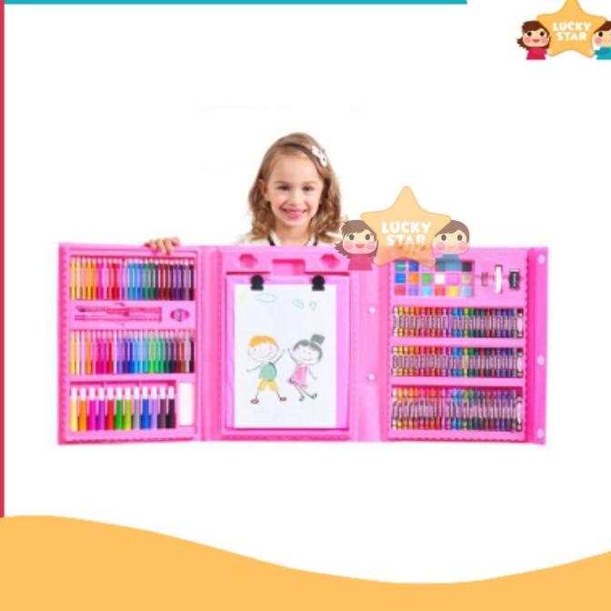 

Crayon Anak Set 208 Pcs Pensil Warna Alat Lukis Set Crayon Set
