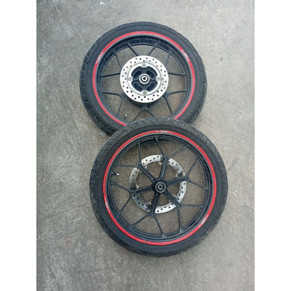 velg velah pelk pelah velek resing depan belakang set ban honda supra gtr supra GTR