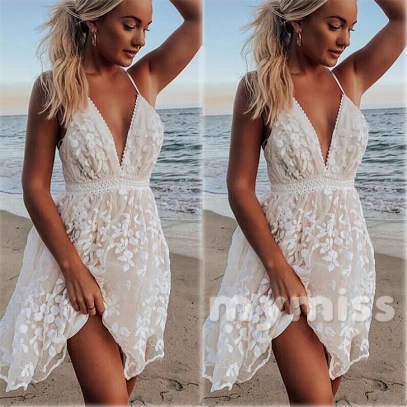 summer lace mini dress