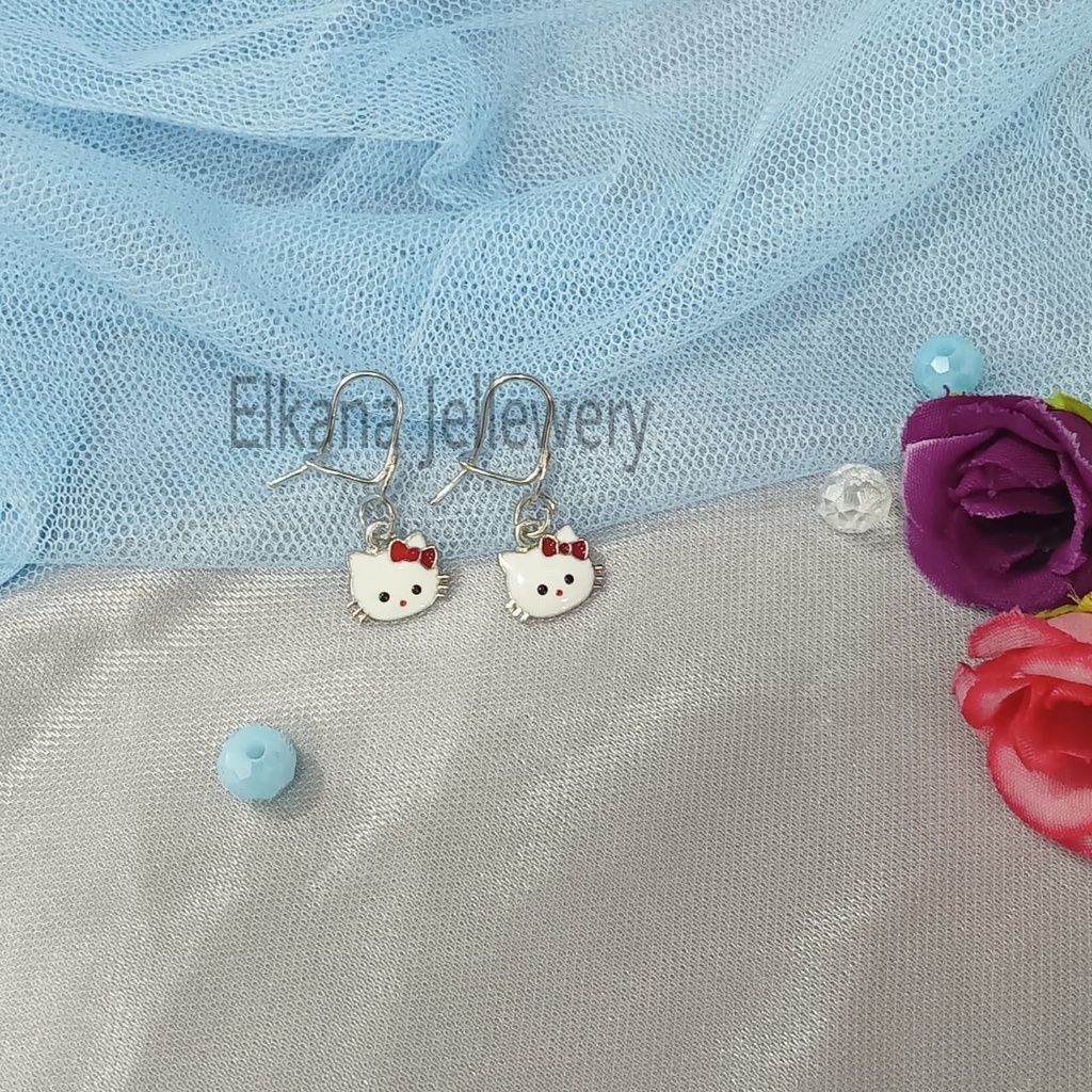 ANTING DESI ANAK SILVER JURAI Perhiasan super berkelas fashion korea anti karat dan anti luntur