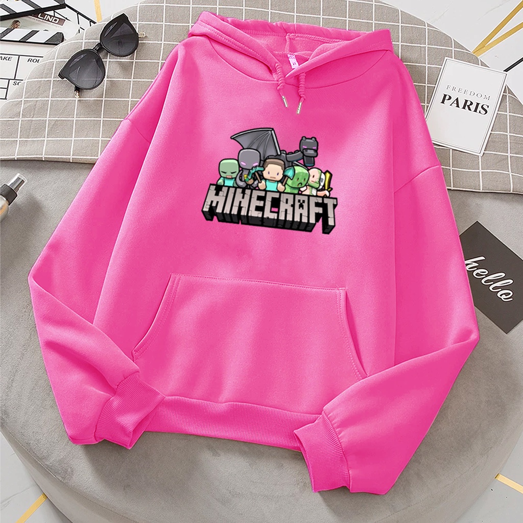 Sweater hoodie anak laki laki MINE GAME suwiter anak cowok cewek game