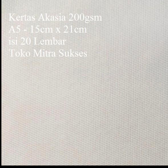 

Kertas Akasia 200Gsm A5 Isi 50 Lembar