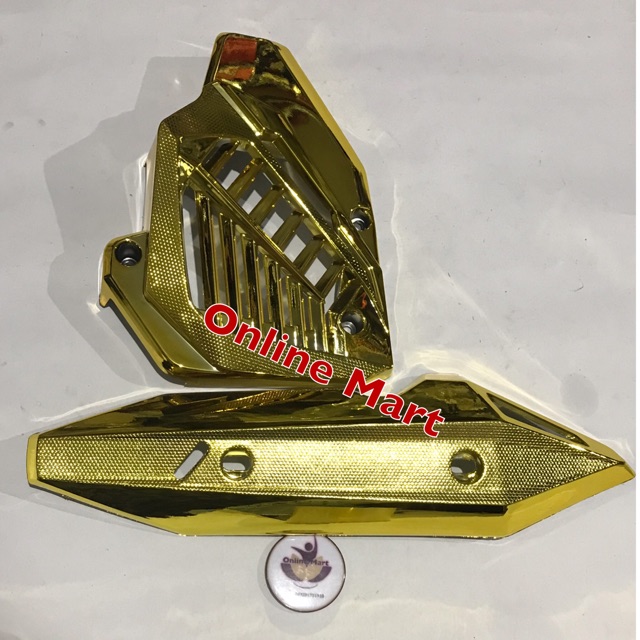 Tutup knalpot vario 2018 plus cover radiator gold