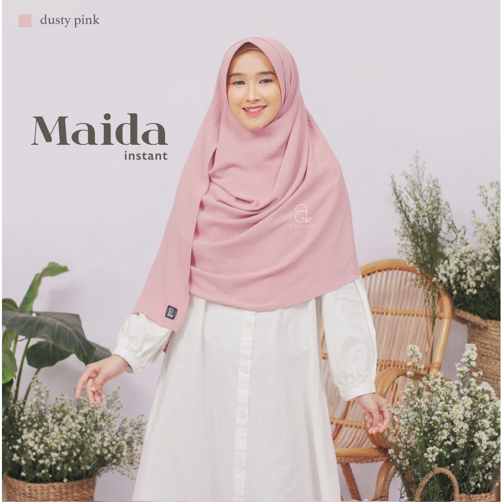 AZMEELA MAIRA MAIDA PASHMINA INSTANT BAHAN CRINCLE