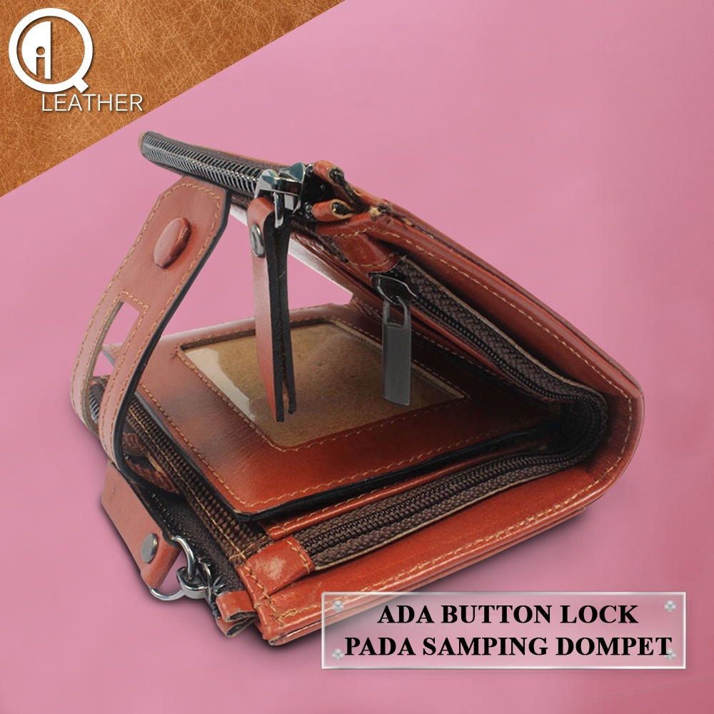 Dompet Kulit Pria Dompet Slot Kartu Pria Lipat Kulit Sapi Asli Dompet Kulit Keren Terbaru Multifungsi Kualitas Premium Original D004 KUALITAS TERJAMIN MEMUASKAN