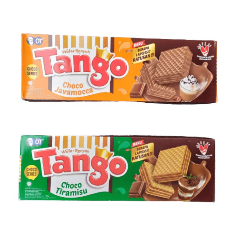 Wafer Renyah Tango 163 gr Choco Tiramisu Choco Javamocca