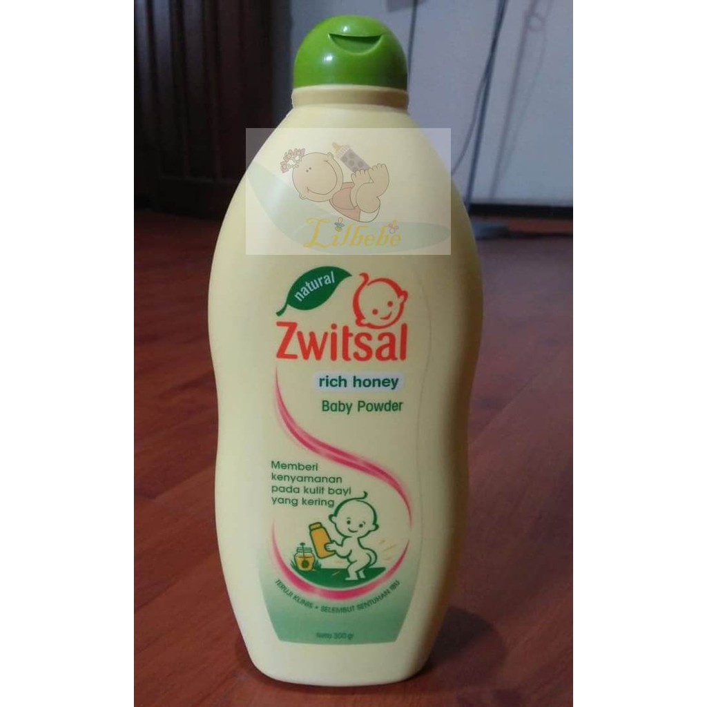 Zwitsal Natural Baby Powder Rich / Milk &amp; Honey / Aloe Vera 300gr 300 gr