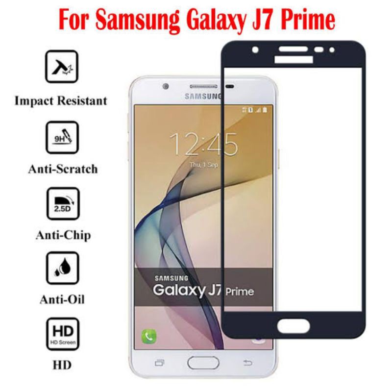 Tempered Glass Samsung J7 Pro/J7 prime/A6/A6+/A8/A8+ Full cover