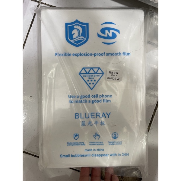 Bahan Hydrogel Tab 11 Inch Clear Matte Anti Blueray / radiasi screen Protector uk 20x30 super high premium