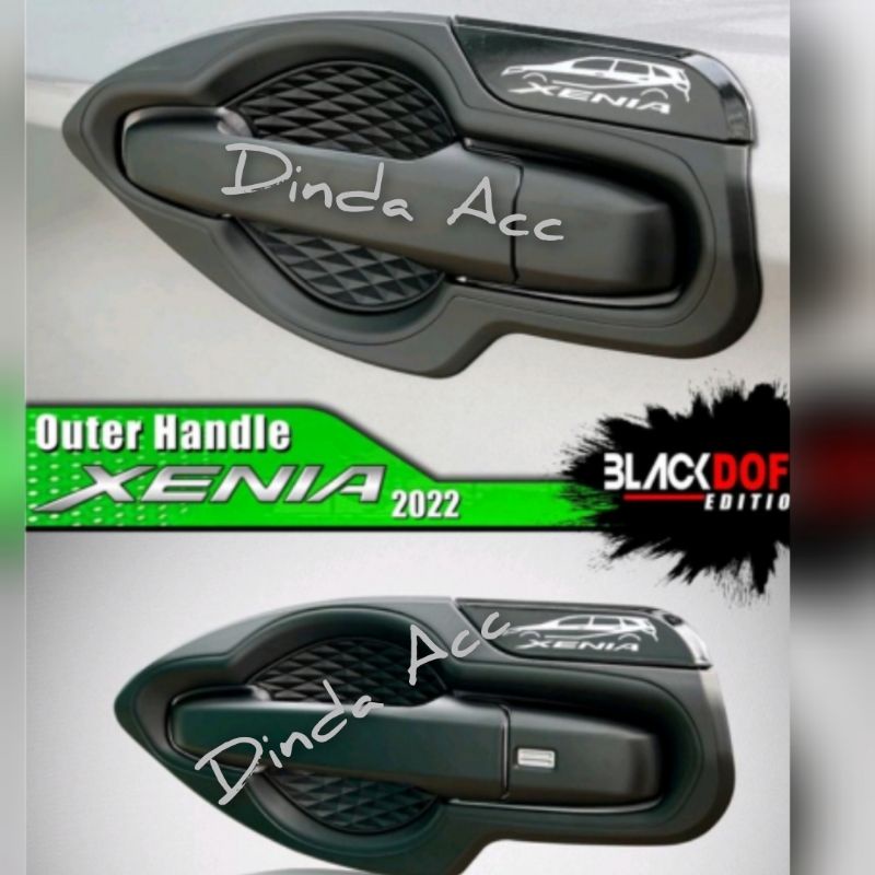 Cover Handel Outer Pintu Mobil All New Xenia 2022 Up Hitam Doff