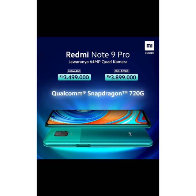 Xiaomi Redmi Note 9 Pro 8/128GB RESMI