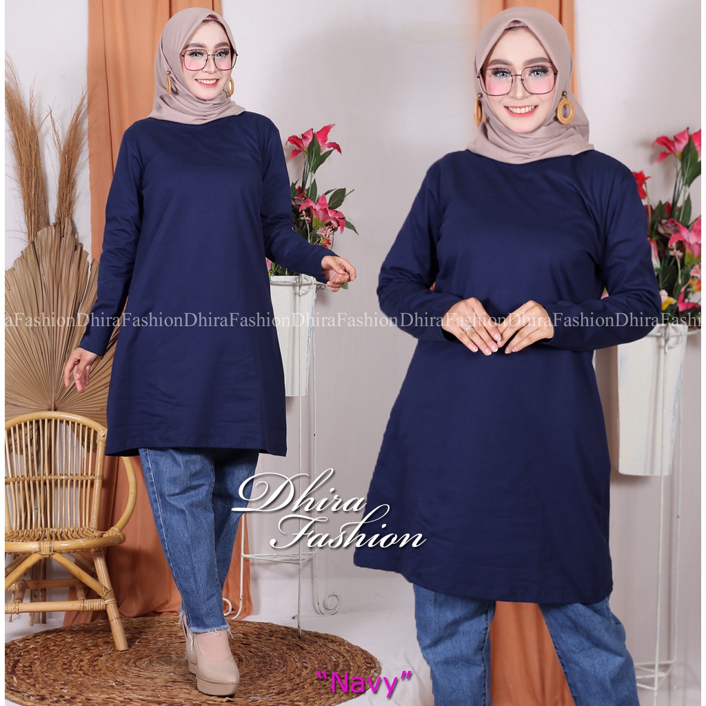 tunik kaos wanita catton combed 24s