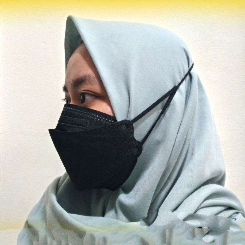 Masker kf94 hijab masker evo hijab 4ply korean isi 10