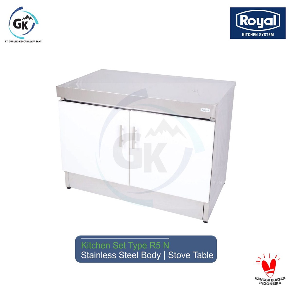 Meja Dapur Minimalis | Kitchen Set Stainless | Meja Kompor Royal 5 N