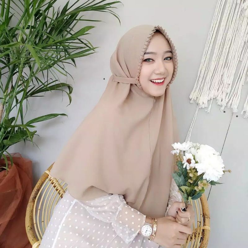 BERGO SARAH LIPIT/BERGO KRIWIL/ HIJAB INSTAN LIPIT