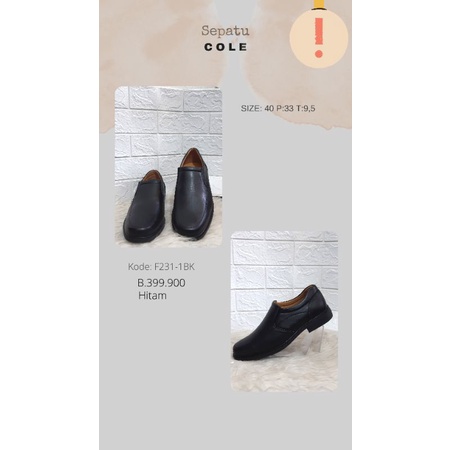 SEPATU FORMAL/SEPATU PRIA/SEPATU COLE