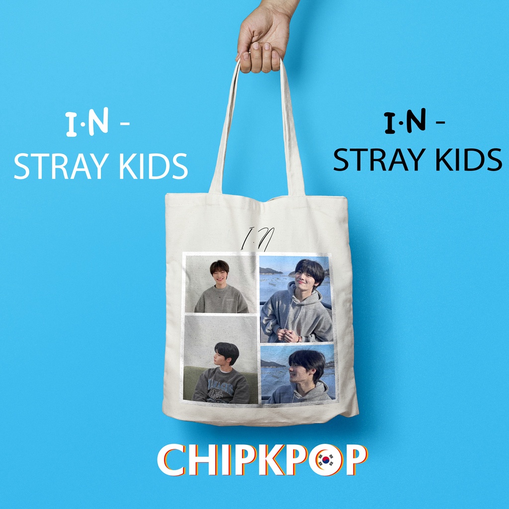 [I.N] I TOTEBAG I.N STRAY KIDS PAKET SET MURAH I TOTEBAG I.N STRAY KIDS I TAS STRAY KIDS MURAH I ALB
