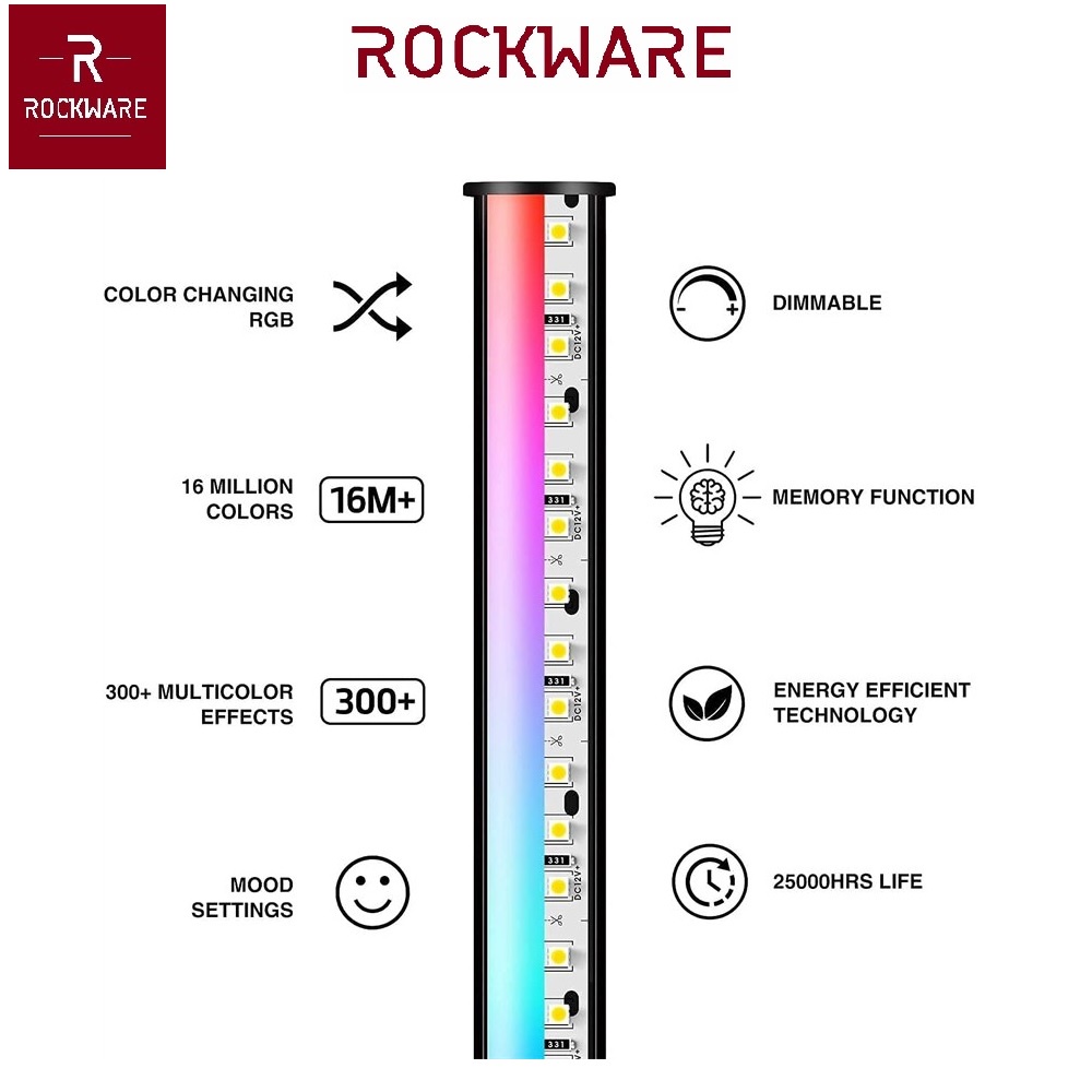 AKN88 - ROCKWARE 32 LED RGB Magic Color Pickup Atmosphere Rhythm Light