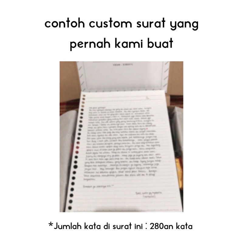 ✨Custom Surat Tulis Tangan - Jasa Tulis Surat Manual Tulisan Tangan✨