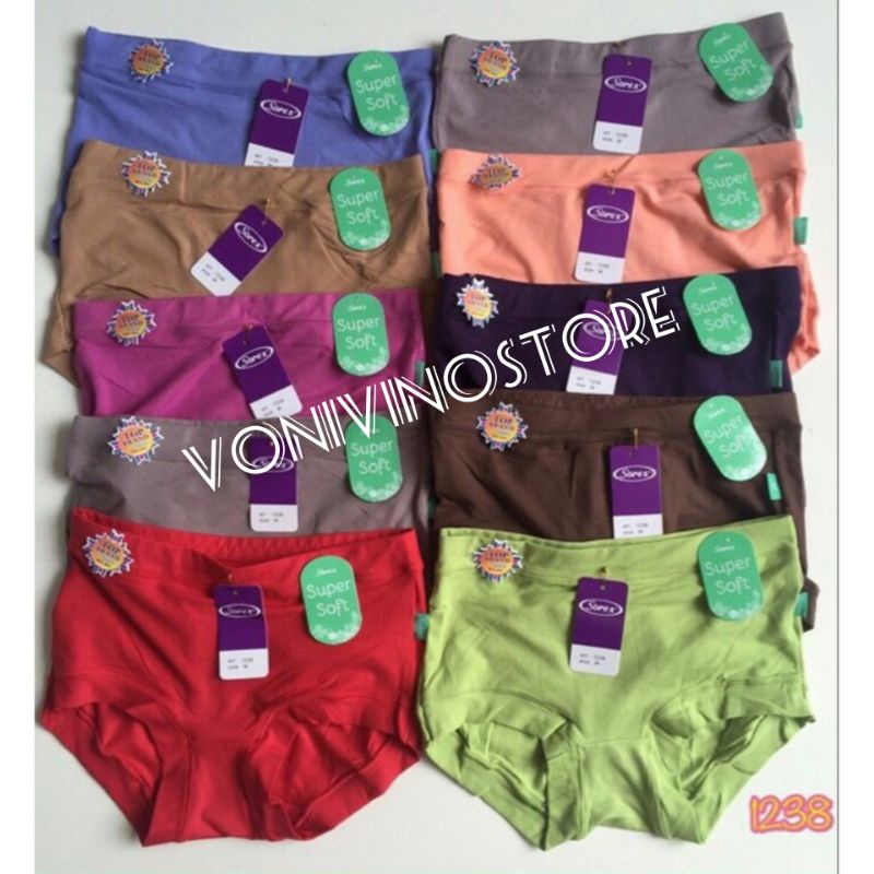 V2S(6pcd)CD wanita/CD wanita dewasa sorex 1238/CD wanita dewasa/Cd sorex/CD sorex silky soft/celana 