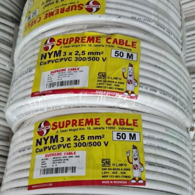 NYM 3x2,5 Supreme 50meter ada stock