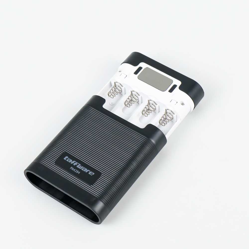 Taffware DIY Power Bank Case 2 USB Port &amp; LCD 4x18650 - PA4284